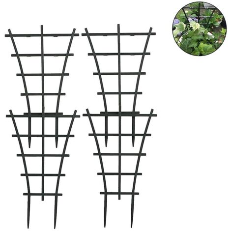 Support pour plantes en pot, treillis pour plantes d'intérieur, mini support pour plantes, support pour plantes de jardin à faire soi-même, treillis superposable, support pour plantes grimpantes en po (1/4)