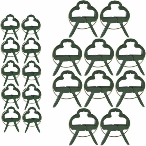 Lot de 60 tuteurs robustes pour plantes grimpantes, supports et pinces de jardin pour tomates et autres plantes grimpantes. (1/5)