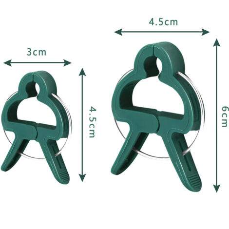 Kit de jardinage vert pour 10 mini pinces à queue d'aronde, outils de jardinage inclus (1/5)