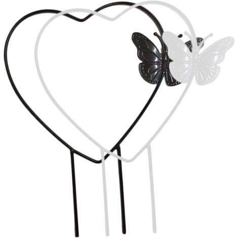 Lot de 2 supports pour plantes d'intérieur, tuteurs pour plantes vivantes, treillis en fer, accessoires de jardin. (1/5)