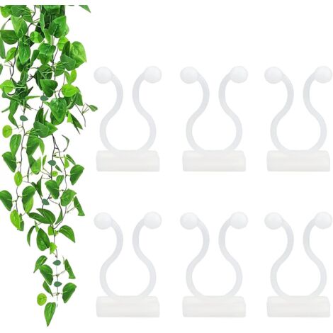 Clips de fixation murale pour plantes grimpantes, 100 crochets auto-adhésifs pour plantes, clips de support pour plantes potagères de jardin Invi (1/5)