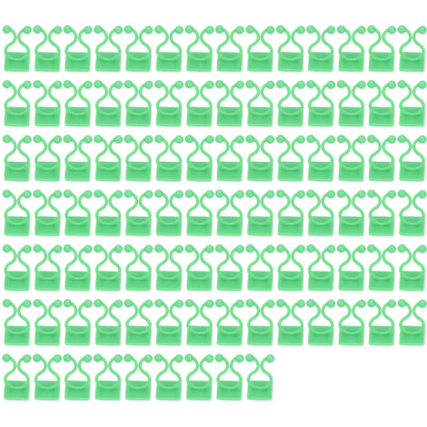 100 supports muraux pour plantes grimpantes, clips de fixation auto-adhésifs pour branches, verts (1/5)
