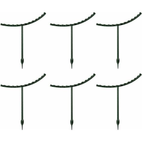 Anneau de support demi-rond en métal vert pour plantes en pot, idéal pour les petites plantes succulentes Triumph (lot de 6). (1/5)
