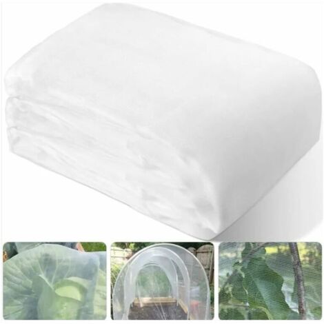 Filet anti-insectes à mailles fines 3 x 6 m pour potager et arbres fruitiers, 60 mailles (1/4)