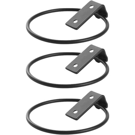 3 supports muraux métalliques pour pots de fleurs, à fixer sur une clôture en fil de fer (17,5 x 15 x 6,2 cm) (1/5)