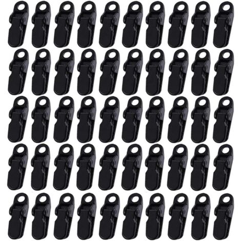 Ensemble de pinces pour bâche, pince revolver ou pince pour auvent, pince de fixation portable et résistante au vent en nylon et plastique. (1/5)