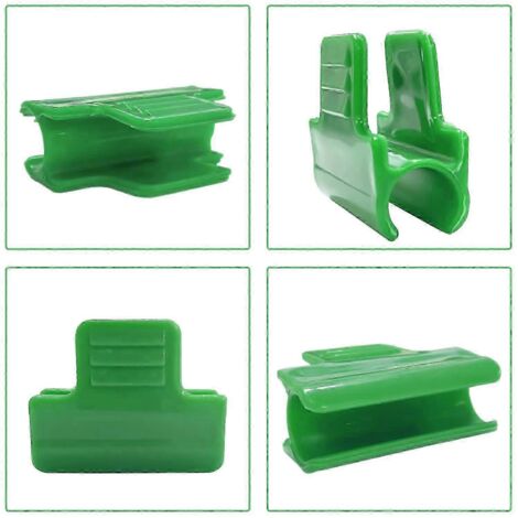 Lot de 40 clips pour serre de jardin, clips pour toile d'ombrage et 1 sac à cordon pour accessoires de toile d'ombrage (11 mm) (1/4)