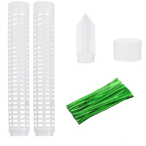 Pot de fleurs, support en plastique pour plantes, treillis de jardin, support décoratif pour plantes d'extérieur et d'intérieur, support en rotin décoratif (1/5)