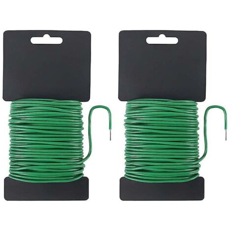 Tuteur réutilisable pour plantes de jardin de 3,5 mm (vert, 20 mètres) (1/5)