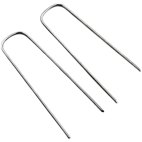 Lot de 10 clous de jardin en acier galvanisé, épaisseur 3 mm, largeur 4 cm (1/5)