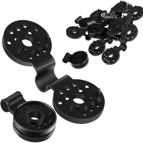 40 clips de fixation en plastique pour ombrage, serres, jardins et espaces extérieurs. (1/3)