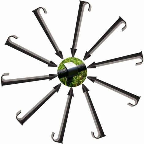 Ancrage pour tuyau d'arrosage, cheville d'ancrage, support d'ancrage au sol, 50 pièces (1/5)