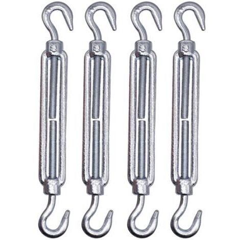 Ensemble de 4 tendeurs de câble M6 réglables avec fermeture auto-agrippante - Tension de câble (4 pièces, M6) (1/3)