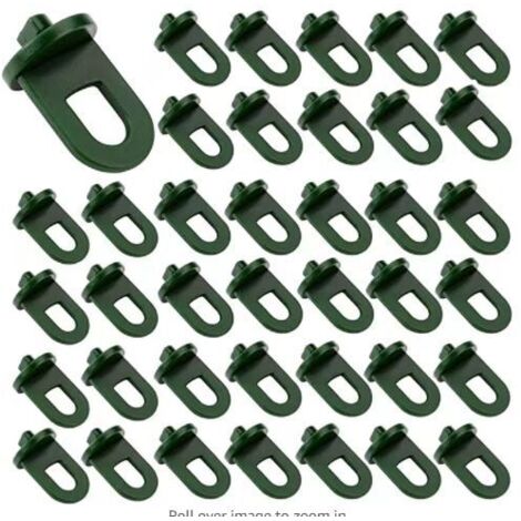 Lot de 50 crochets de suspension en plastique pour plantes de serre, pinces pour toile d'ombrage, accessoires de jardin (1/5)