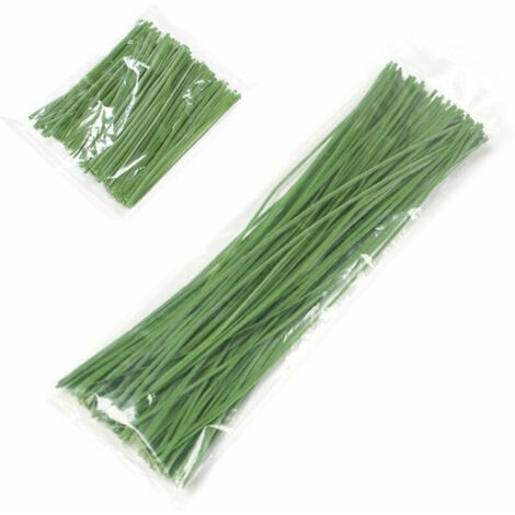 200 attaches pour plantes, attaches vertes réglables pour jardin, sangles d'attache pour plantes de jardin, pour la fixation des plantes, fil de ligature (30 cm, 10 cm) (1/4)