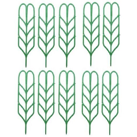 Lot de 10 supports pour plantes artificielles à monter soi-même, composés de feuilles, mini treillis grimpants, outils et accessoires de jardinage. (1/5)