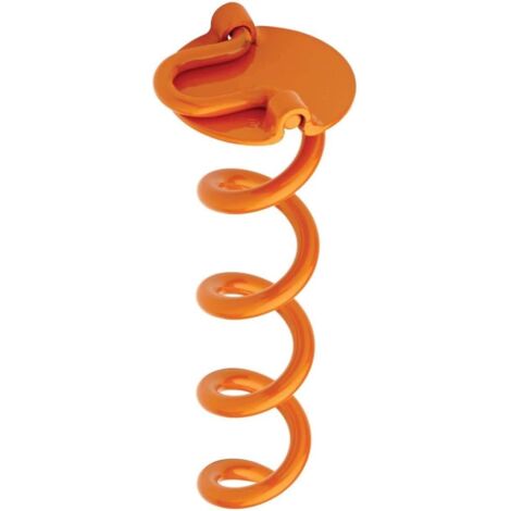 Anneau d'ancrage spiralé pliable pour extérieur, orange, 26,9 cm (10,6 pouces), unité (1/5)