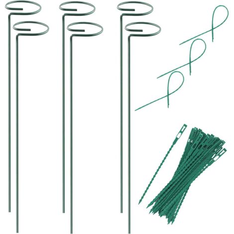 Supports pour plantes - Lot de 6, support individuel pour plantes de jardin (1/5)
