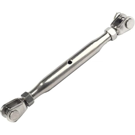 Tendeur en acier inoxydable pour régler la tension des cordes, câbles et lignes, argent (1/5)