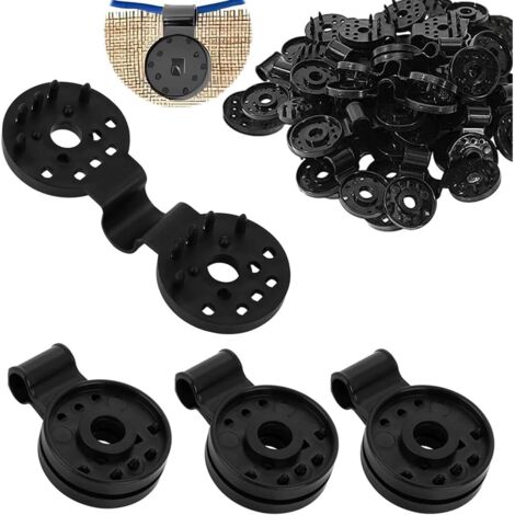 Lot de 30 clips de fixation robustes pour toile d'ombrage, clips en plastique pour toile d'ombrage de serre, clips de fixation coupe-vent pour auvent de jardin (1/5)