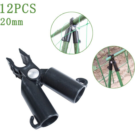 (12 pièces de diamètre 20 mm) Pilier de jardin, accessoires de fixation pour piliers revêtus de plastique, une fourche (1/5)