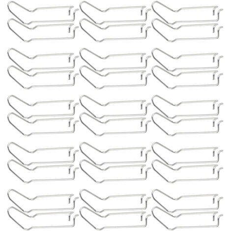 Lot de 30 pinces à ressort de support pour plantes, en acier inoxydable, pour serres et jardins, diamètre 16 mm. (1/5)