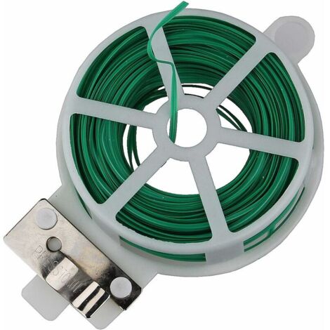 Fil de ligature de 30 m, fil de jardin, fil vert, fil pour fleurs, fil de bobinage, fil pour plantes (1/5)