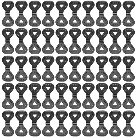 50 clips de fixation pour toile d'ombrage, filet de protection solaire et toile de jardin. (1/5)