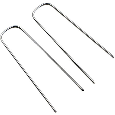 Clous en acier galvanisé (100 pièces) - Clous de fixation robustes pour bâches, filets et bâches - Longueur : 150 mm, largeur : 30 mm, diamètre : 3 mm (1/5)