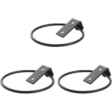 3 supports muraux métalliques pour pots de fleurs, à fixer sur une clôture en fil de fer (13,5 x 11 x 6,5 cm) (1/5)