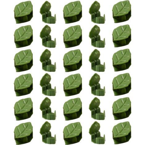 Lot de 30 crochets muraux pour plantes grimpantes - Supports auto-adhésifs pour une utilisation intérieure et extérieure - En forme de feuille de Monstera, accessoires de jardin (1/5)