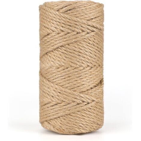 Corde de jute 50M, corde de chanvre 5MM, ficelle de jardin pour camping, décoration, bricolage, jardinage[DB] (1/5)