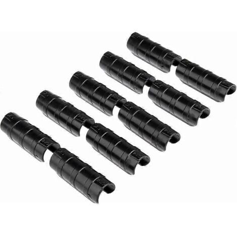 Colliers de serrage pour tuyaux, colliers de serrage pour la fixation d'abris de jardin, de serres, de bâches, de plantes, lot de 10, 25 mm (1/5)