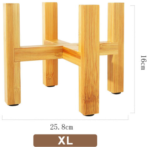 Support à bonsaï autoportant pour balcon, support en bois pour pot de fleurs avec pied, surface lisse, étagère moderne (1/5)