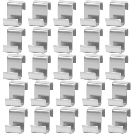 25 pinces en Z en acier inoxydable pour vitrage de serre – Pinces en Z pour la fixation de fenêtres et de vitres (1/3)
