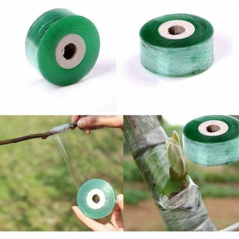 Ruban adhésif de jardin pour greffage Parafilm, outils de jardin, sécateur pour arbres fruitiers, ruban adhésif pour branches agrafeuses, film étirable Guazhuni (2 pièces) (1/5)