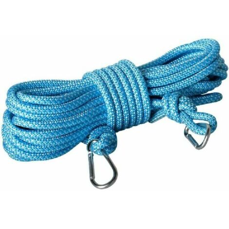 Corde à linge en polypropylène 6 mm x 10 m, bleue, indéchirable, polyvalente pour le bricolage et le jardinage. (1/5)