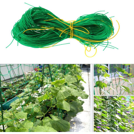 Filet de jardin grimpant pour plantes de jardin, 1,8 m x 3,6 m, 27 brins, pour melon et fruits de morni (1/5)