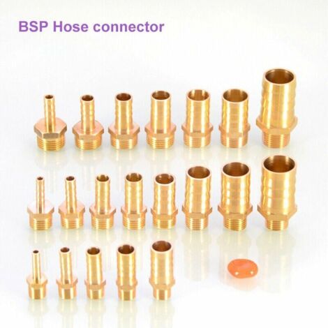 1 adaptateur de tuyau fileté mâle en laiton BSP 1/8×12 mm CK pour eau, air et gaz (1/3)