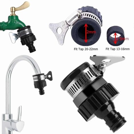 Raccord universel pour robinet, compatible avec tuyau d'arrosage, mitigeur et adaptateur pour cuisine et salle de bain. (1/5)
