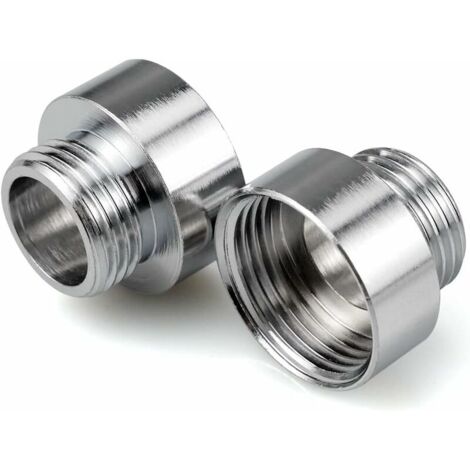 Raccords de tuyauterie chromés 3/4" x 1/2", mamelon réducteur pour adaptateur de robinet, flexibles de douche (1/4)