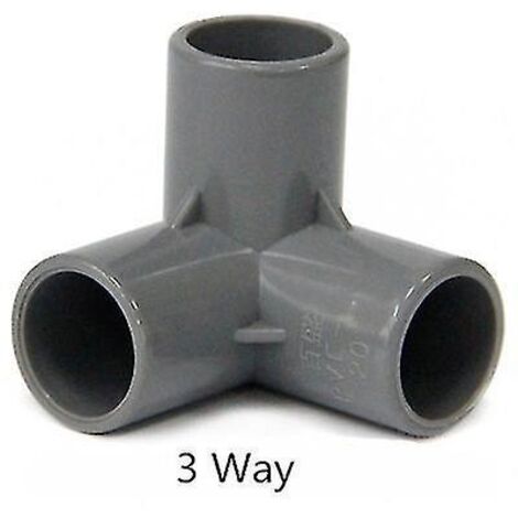 Raccords de tuyau PVC 3, 4, 5 ou 6 voies, répartiteur de tuyau 20-50 mm, adaptateur pour tuyau d'arrosage, raccord pour étagère DIY 40 mm x 40 mm (1/5)