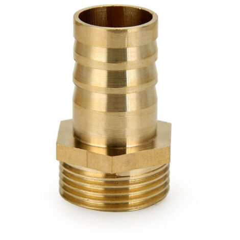 Full Gap Lot de 8 colliers de serrage pour tuyau, raccords en laiton, adaptateurs de raccord de tuyau, filetage mâle 6 mm/4,5 mm (1/4)