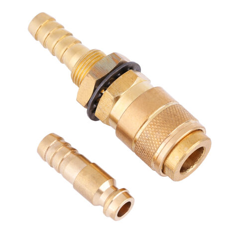 Connecteur rapide refroidi à l'eau et à gaz pour torche de soudage MIG/TIG (laiton) (1/5)