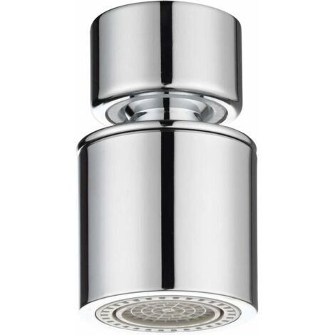 Aérateur de robinet pivotant à 360°, buse femelle 22 mm, double fonction, pour cuisine, chromé KLB (1/5)
