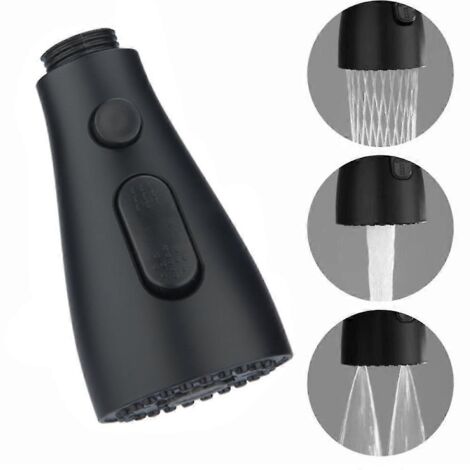 Douchette extractible pour robinet de cuisine, buse plaquée, pommeau de douche en ABS, aérateur de robinet à 3 modes (1/5)