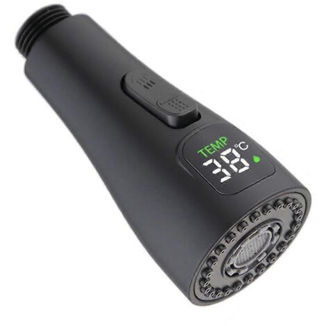 1 buse de robinet LED, aérateur de robinet de cuisine, douchette de douche à économie d'eau, tête d'arrosage extensible RRR (1/2)