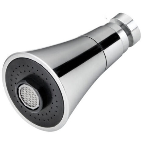Aérateur de robinet rotatif à 360°, aérateur de robinet à jet d'air Breeze Jet à 2 modes, avec adaptateur, accessoires pour robinetterie de cuisine et de salle de bain (1/5)