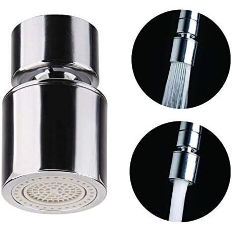 Aérateur de robinet avec diffuseur, pommeau de douche pivotant pour robinets de cuisine et de salle de bain (1/5)