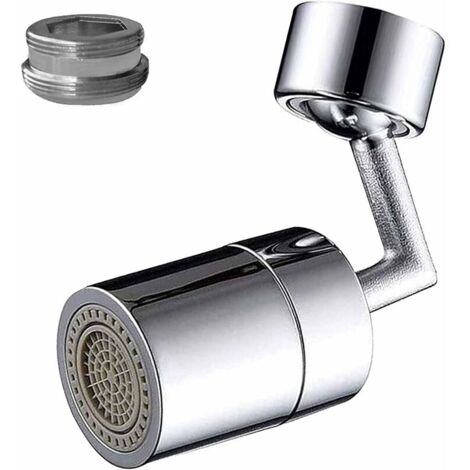 Aérateur de robinet rotatif à 720 degrés, aérateur de robinet femelle 22 mm et mâle 24 mm, aérateur de robinet pour cuisine/salle de bain (1/5)